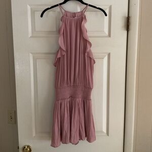 DO+BE romper with smocked waist, dusty rose, size M, excellent